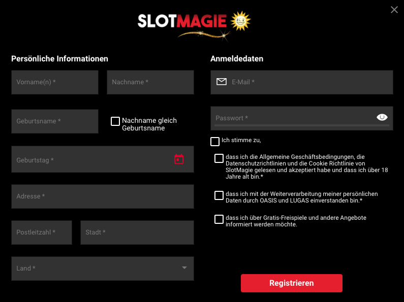 Slotmagie login