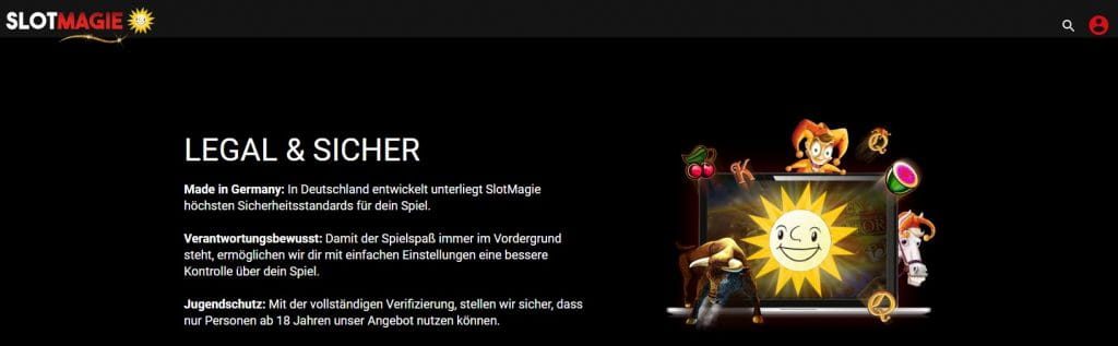 SlotMagie Casino Webseite